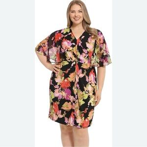 London Times Multicolor Floral Dress